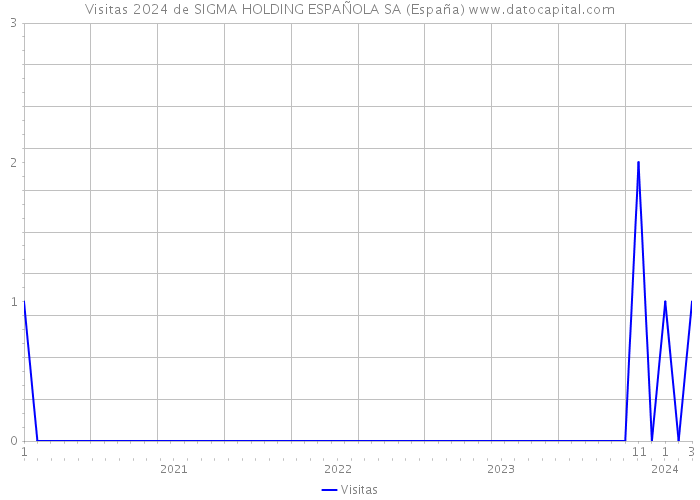 Visitas 2024 de SIGMA HOLDING ESPAÑOLA SA (España) 