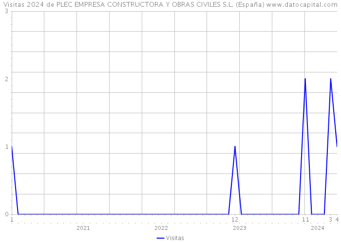 Visitas 2024 de PLEC EMPRESA CONSTRUCTORA Y OBRAS CIVILES S.L. (España) 