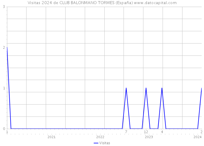 Visitas 2024 de CLUB BALONMANO TORMES (España) 