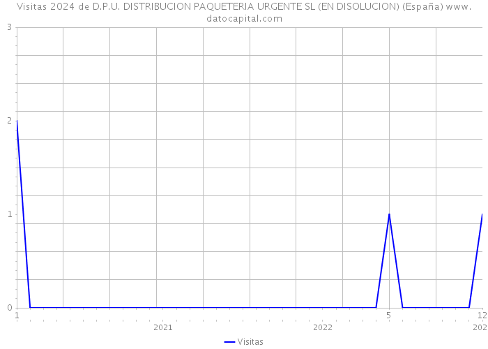 Visitas 2024 de D.P.U. DISTRIBUCION PAQUETERIA URGENTE SL (EN DISOLUCION) (España) 