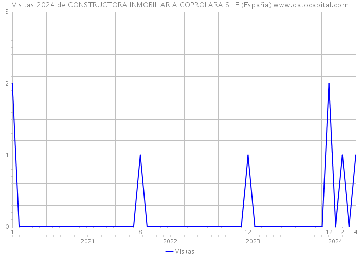 Visitas 2024 de CONSTRUCTORA INMOBILIARIA COPROLARA SL E (España) 