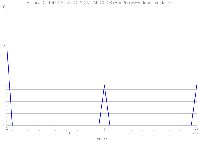 Visitas 2024 de GALLARDO Y GALLARDO. CB (España) 