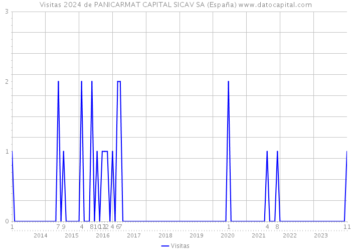Visitas 2024 de PANICARMAT CAPITAL SICAV SA (España) 