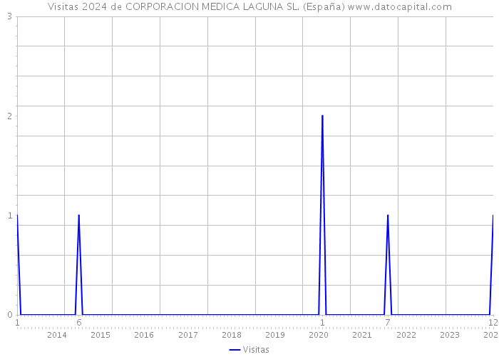 Visitas 2024 de CORPORACION MEDICA LAGUNA SL. (España) 