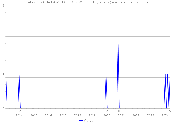 Visitas 2024 de PAWELEC PIOTR WOJCIECH (España) 
