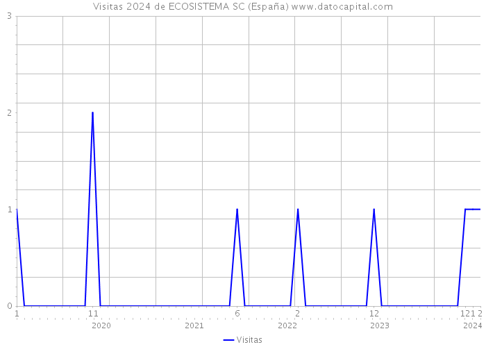 Visitas 2024 de ECOSISTEMA SC (España) 