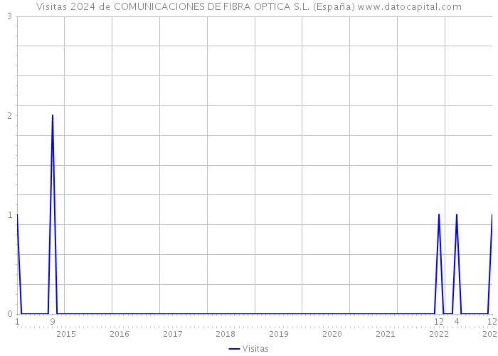 Visitas 2024 de COMUNICACIONES DE FIBRA OPTICA S.L. (España) 