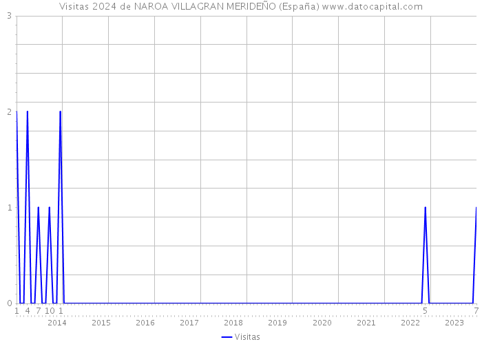 Visitas 2024 de NAROA VILLAGRAN MERIDEÑO (España) 