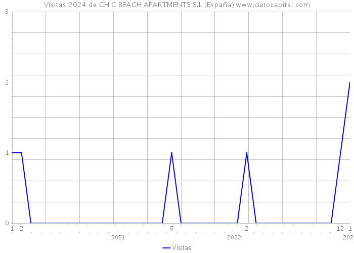 Visitas 2024 de CHIC BEACH APARTMENTS S.L (España) 