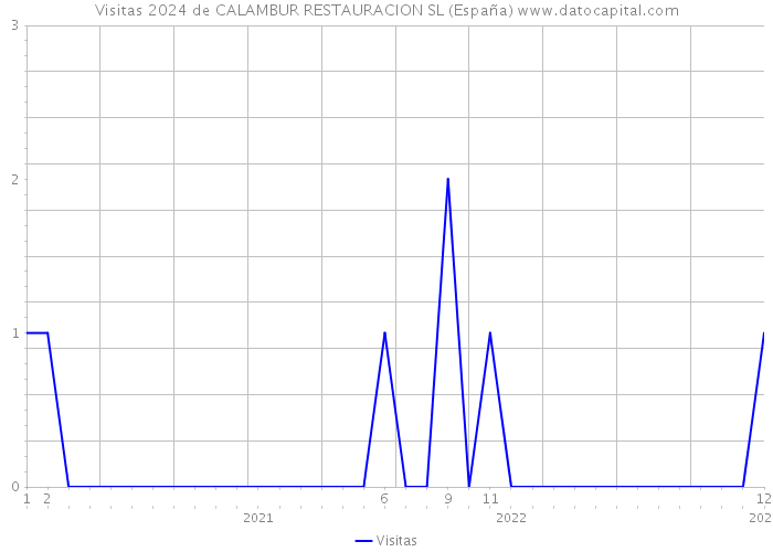 Visitas 2024 de CALAMBUR RESTAURACION SL (España) 