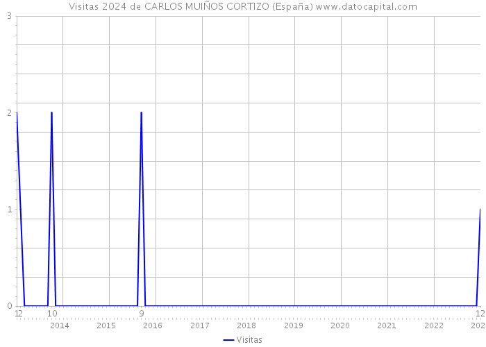 Visitas 2024 de CARLOS MUIÑOS CORTIZO (España) 
