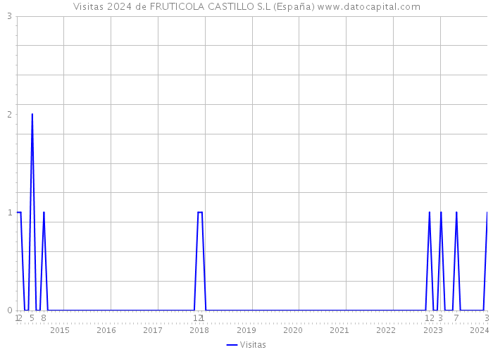 Visitas 2024 de FRUTICOLA CASTILLO S.L (España) 