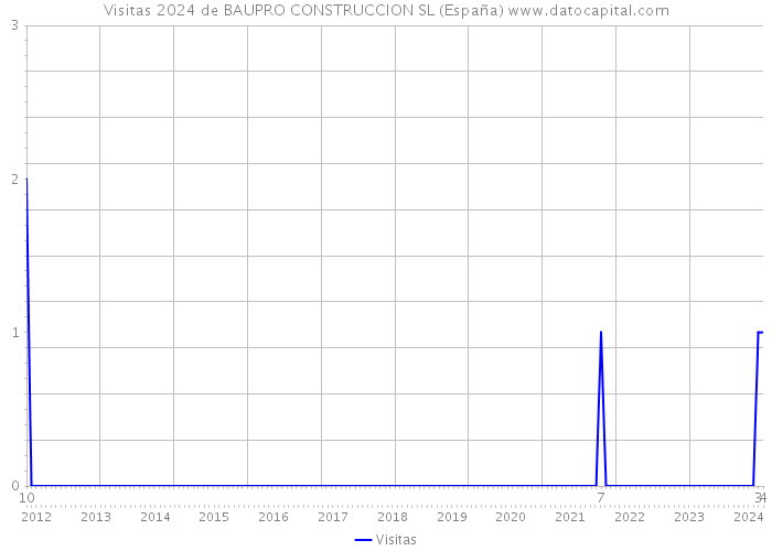 Visitas 2024 de BAUPRO CONSTRUCCION SL (España) 