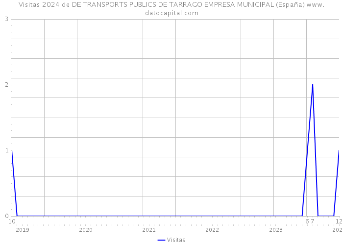 Visitas 2024 de DE TRANSPORTS PUBLICS DE TARRAGO EMPRESA MUNICIPAL (España) 