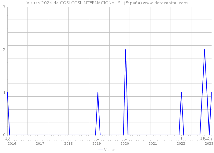 Visitas 2024 de COSI COSI INTERNACIONAL SL (España) 