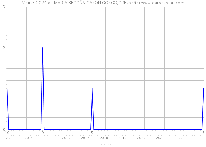 Visitas 2024 de MARIA BEGOÑA CAZON GORGOJO (España) 