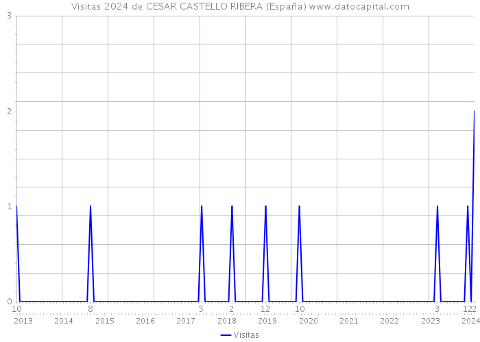 Visitas 2024 de CESAR CASTELLO RIBERA (España) 