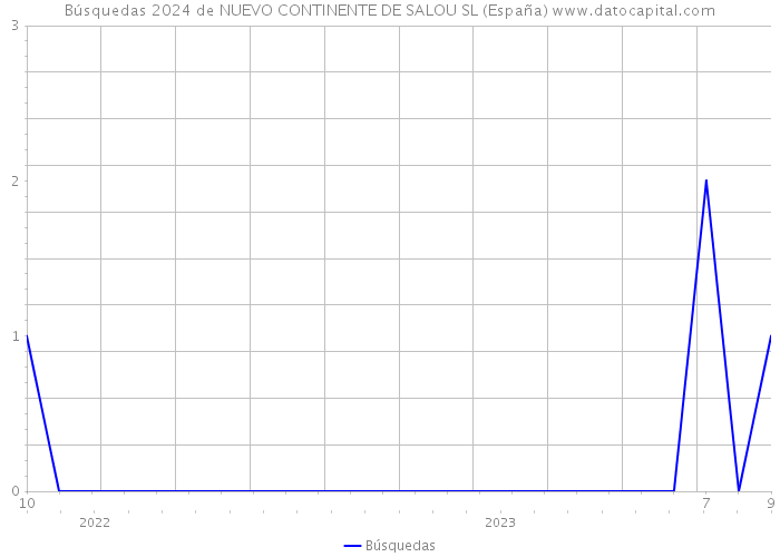 Búsquedas 2024 de NUEVO CONTINENTE DE SALOU SL (España) 