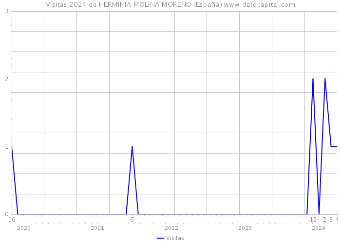 Visitas 2024 de HERMINIA MOLINA MORENO (España) 
