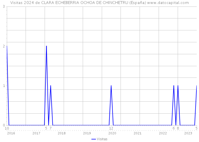 Visitas 2024 de CLARA ECHEBERRIA OCHOA DE CHINCHETRU (España) 
