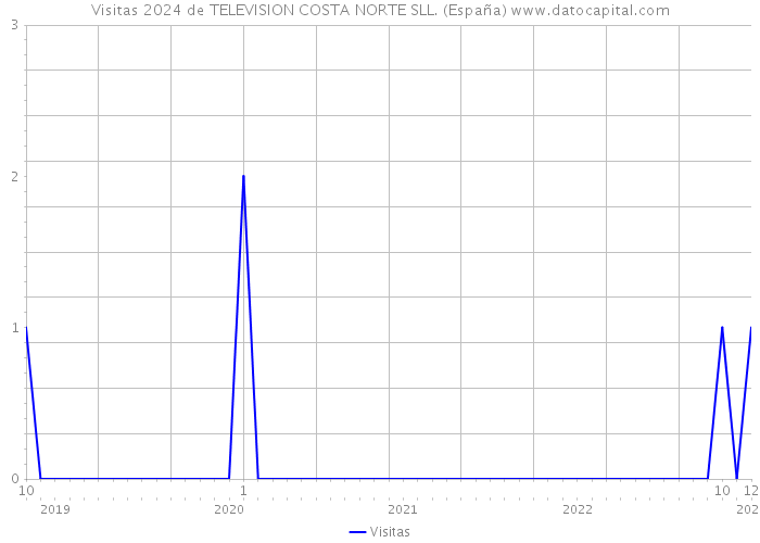 Visitas 2024 de TELEVISION COSTA NORTE SLL. (España) 