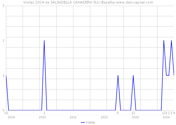 Visitas 2024 de SALSADELLA GANADERA SLU (España) 