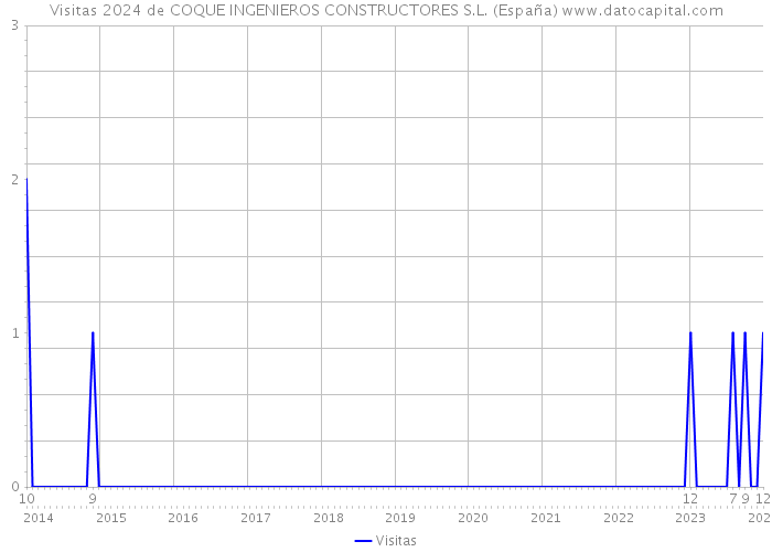 Visitas 2024 de COQUE INGENIEROS CONSTRUCTORES S.L. (España) 