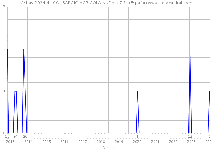 Visitas 2024 de CONSORCIO AGRICOLA ANDALUZ SL (España) 