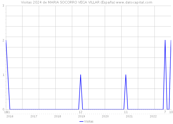 Visitas 2024 de MARIA SOCORRO VEGA VILLAR (España) 