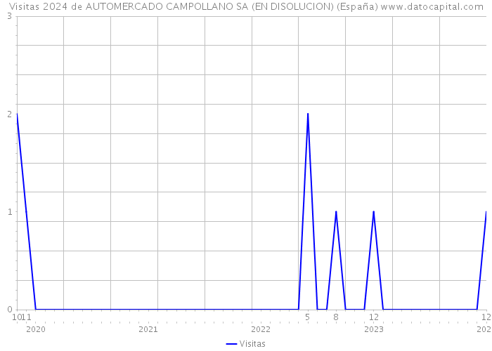 Visitas 2024 de AUTOMERCADO CAMPOLLANO SA (EN DISOLUCION) (España) 