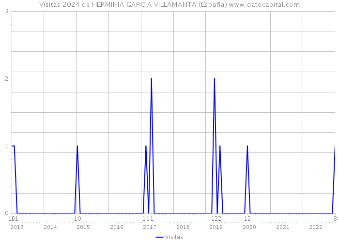 Visitas 2024 de HERMINIA GARCIA VILLAMANTA (España) 