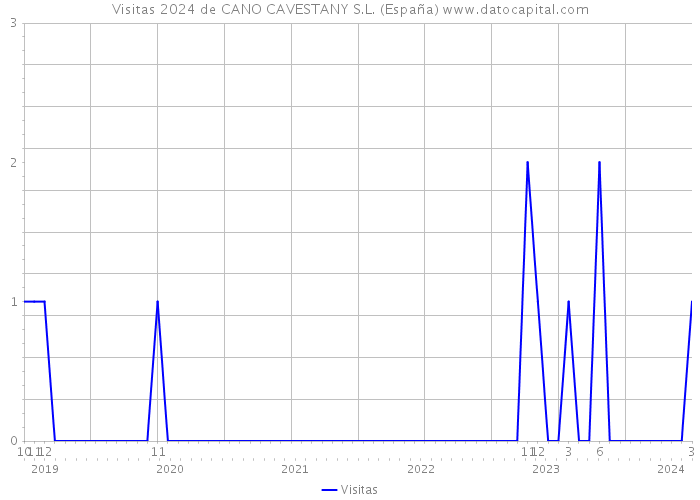 Visitas 2024 de CANO CAVESTANY S.L. (España) 