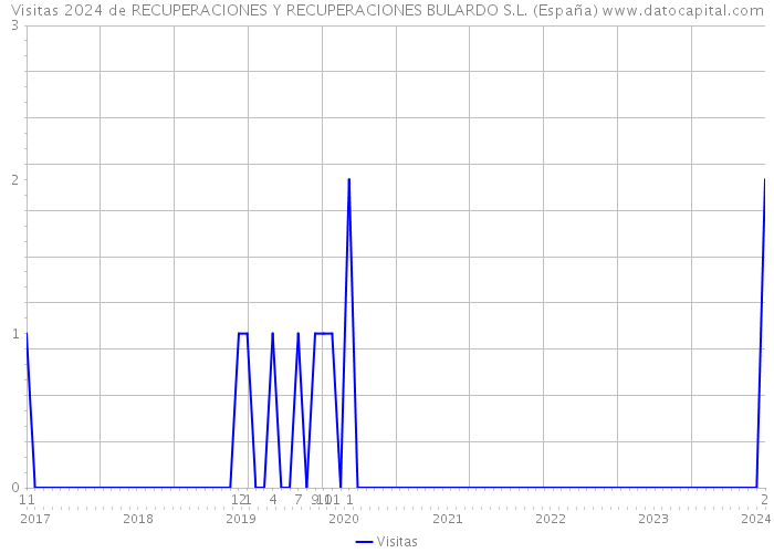 Visitas 2024 de RECUPERACIONES Y RECUPERACIONES BULARDO S.L. (España) 