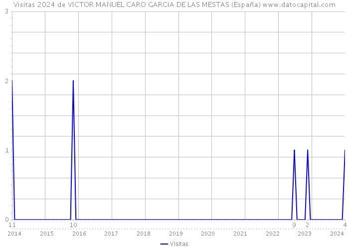 Visitas 2024 de VICTOR MANUEL CARO GARCIA DE LAS MESTAS (España) 