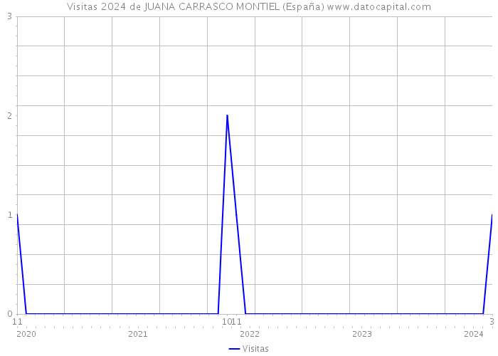 Visitas 2024 de JUANA CARRASCO MONTIEL (España) 