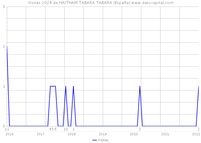 Visitas 2024 de HAITHAM TABARA TABARA (España) 