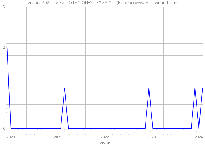 Visitas 2024 de EXPLOTACIONES TEYMA SLL (España) 