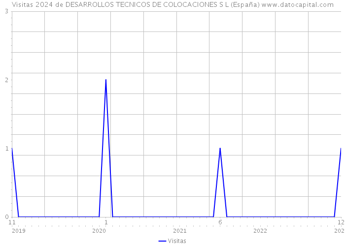 Visitas 2024 de DESARROLLOS TECNICOS DE COLOCACIONES S L (España) 