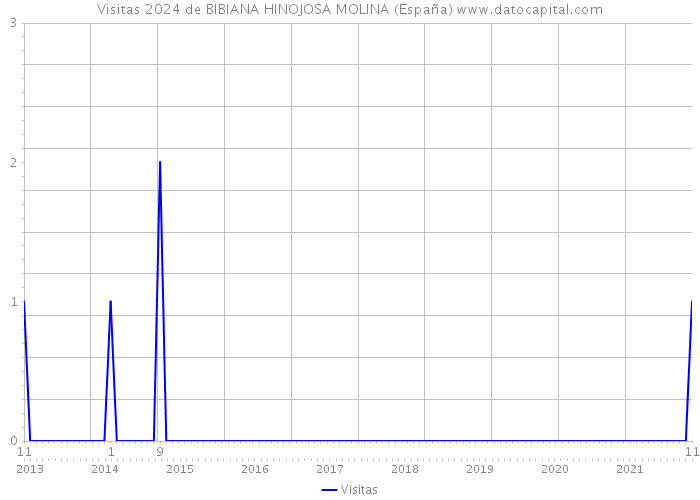 Visitas 2024 de BIBIANA HINOJOSA MOLINA (España) 
