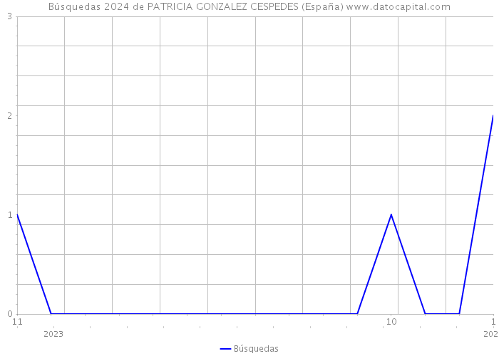 Búsquedas 2024 de PATRICIA GONZALEZ CESPEDES (España) 