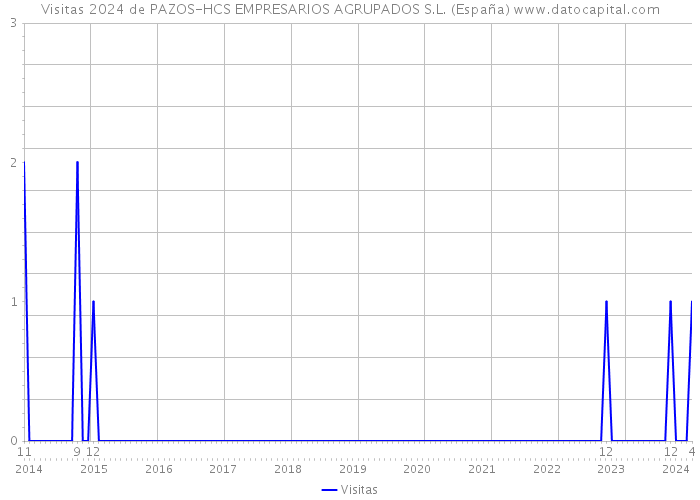 Visitas 2024 de PAZOS-HCS EMPRESARIOS AGRUPADOS S.L. (España) 