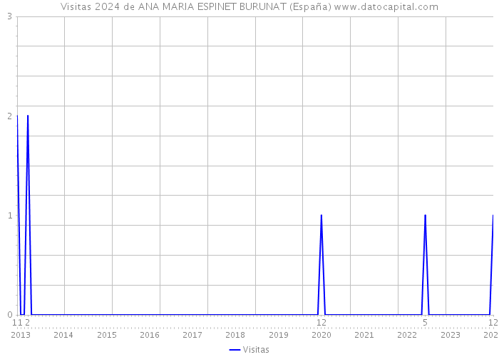 Visitas 2024 de ANA MARIA ESPINET BURUNAT (España) 