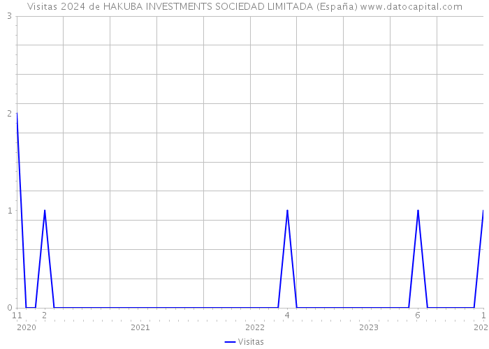 Visitas 2024 de HAKUBA INVESTMENTS SOCIEDAD LIMITADA (España) 