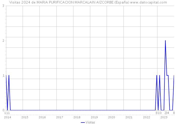 Visitas 2024 de MARIA PURIFICACION MARCALAIN AIZCORBE (España) 