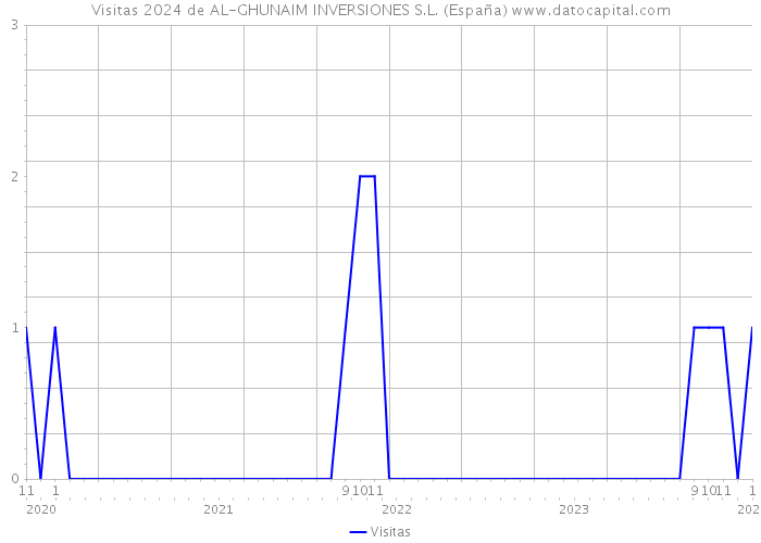 Visitas 2024 de AL-GHUNAIM INVERSIONES S.L. (España) 