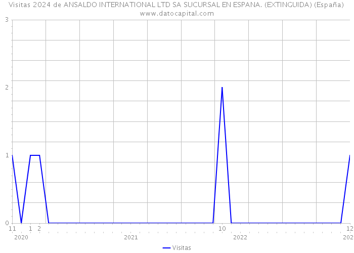 Visitas 2024 de ANSALDO INTERNATIONAL LTD SA SUCURSAL EN ESPANA. (EXTINGUIDA) (España) 