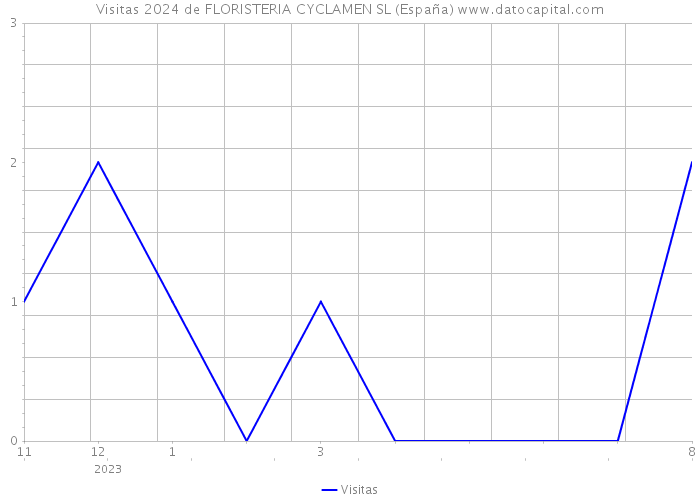 Visitas 2024 de FLORISTERIA CYCLAMEN SL (España) 