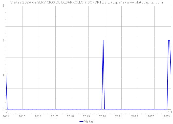 Visitas 2024 de SERVICIOS DE DESARROLLO Y SOPORTE S.L. (España) 