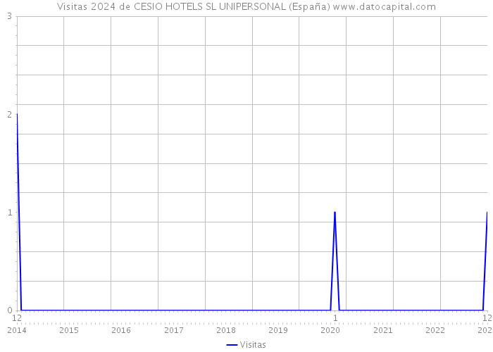 Visitas 2024 de CESIO HOTELS SL UNIPERSONAL (España) 