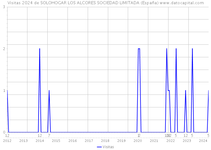 Visitas 2024 de SOLOHOGAR LOS ALCORES SOCIEDAD LIMITADA (España) 